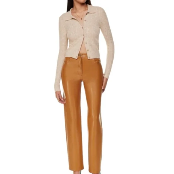 7 For All Mankind Vegan Leather Pants - Picture 1 of 8